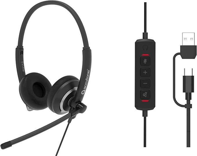 Accutone Conversation 95 Wired Office USB Headset