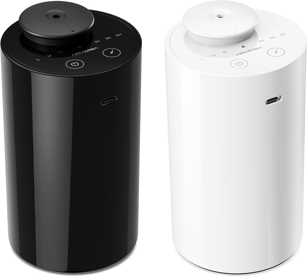 Airversa Waterless Diffuser for Essential Oil, Car Diffsuer, Battery Operated (2 Pack)