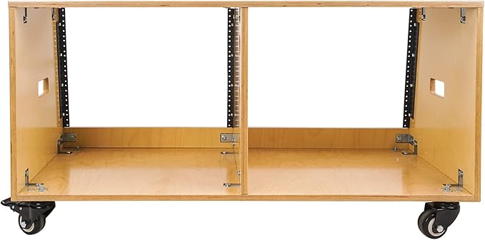 Sound Town DIY 2 x 8U Slanted Studio Rack