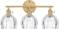 Shenmoyl Bathroom Light Fixtures, 3-Light Brass Vanity Wall Light Over Mirror