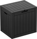 31 Gallon Outdoor Storage Box Waterproof Deck Box Patio Storage