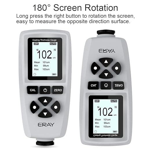 ERAY Mil Thickness Gauge, Coating Thickness Gauges, Paint Depth Gauge Meter