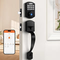 Probrico Smart Keyless Entry Door Lock Smart Locks for Front Door, Keypad Door Lock with Handle Fingerprint Deadbolt with Handle