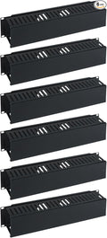 ICC 2U Finger Duct Cable Manager Panel (6-Pack)