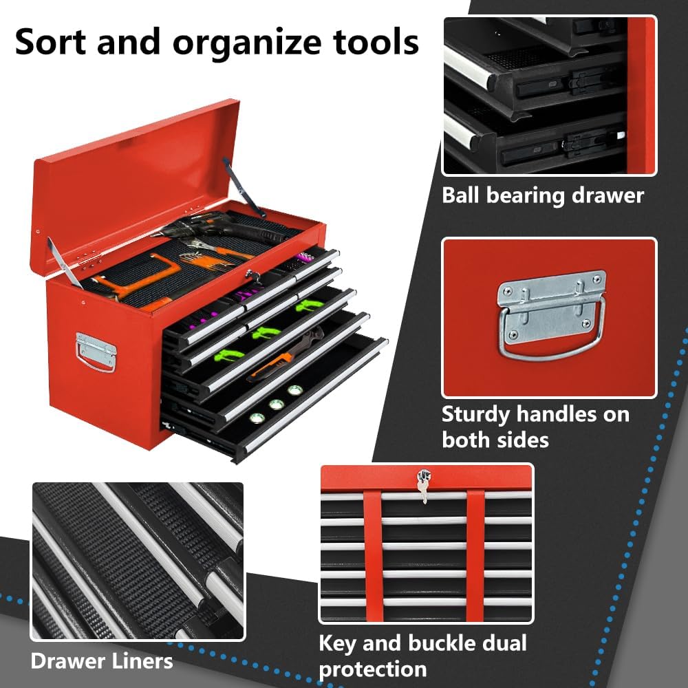 13 drawers tool chest with wheels,large capacity tool showing dimensions