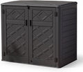 Mrosaa 48Cu.ft Outdoor Storage Cabinet.Waterproof Horizontal Storage Sheds