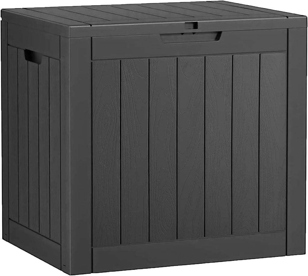 Outdoor Storage Box Waterproof, 32 Gallon Deck Box for Patio Storage