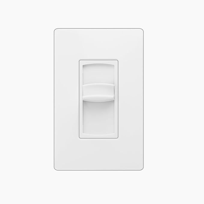 OSD Audio 100W Sleek, Minimalist Design in Wall Volume Control, Slider White
