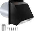 10 Inch Hooded Wall Vent with Screen and Damper, Outdoor Wall Exhaust Vent