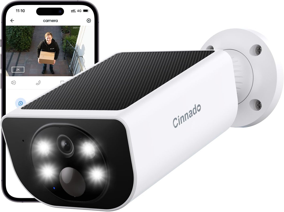 Cinnado 2K Security Cameras Wireless Outdoor with App Control, S1