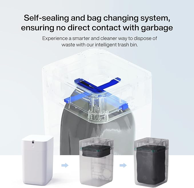 Airdeer Automatic Trash Can, 4 Gallon Self Sealing and Self-Changing Smart
