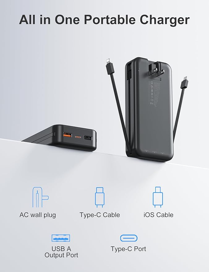 aonidi 20000mAh Ultra-Portable-Charger-Power-Bank PD20W