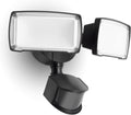 LUTEC 38W 3500 Lumen LED Motion Activated Integrated Dual-Head Floodlight