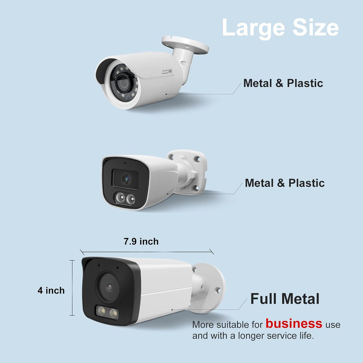 unilook 4mp bullet poe camera, wired security ip, view 9