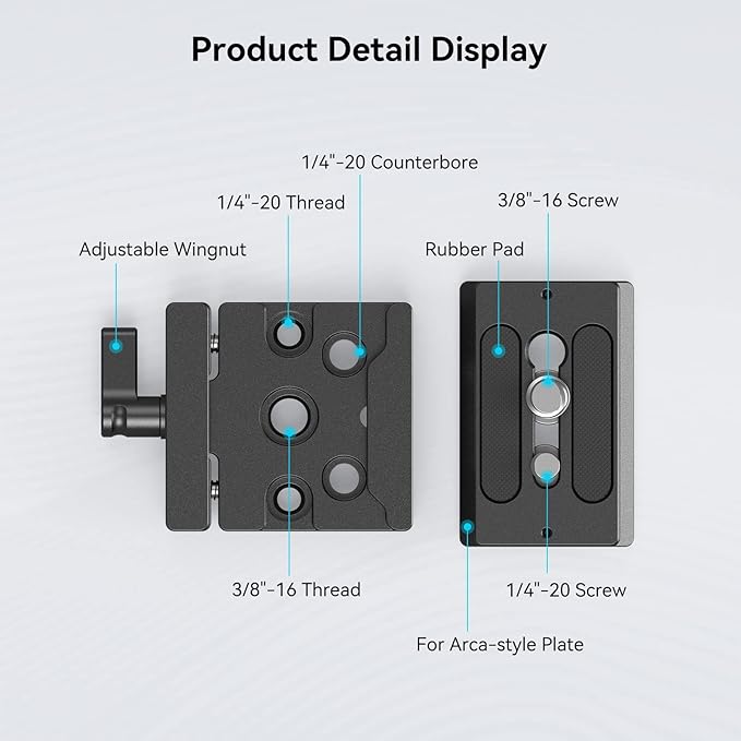 SMALLRIG DSLR and Mirrorless Quick Release Clamp and Plate
