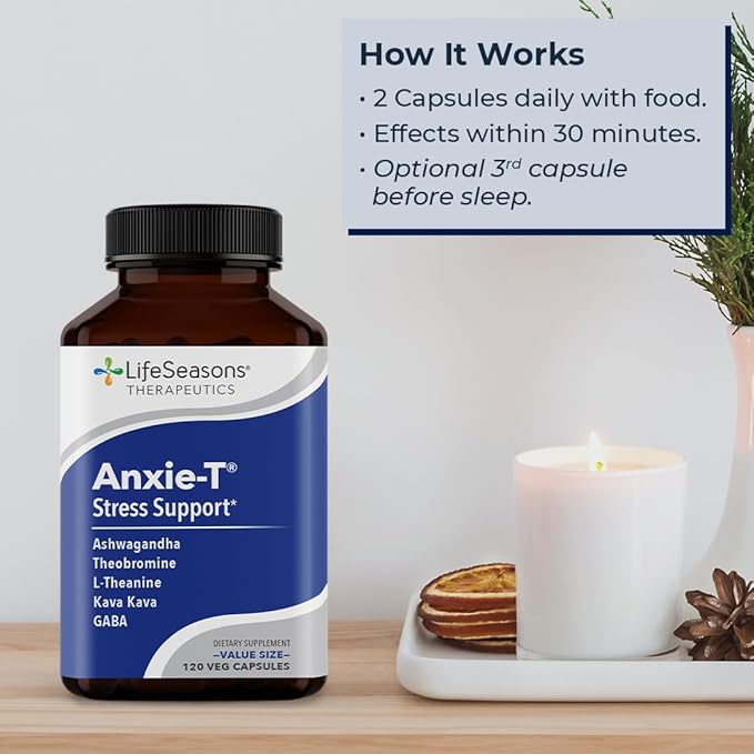 Anxie-T - Stress Relief Supplement - Supports Mood & Mental Focus - Feel Calm