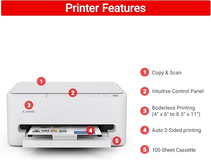 Canon PIXMA TS4320 Wireless Color Inkjet Printer