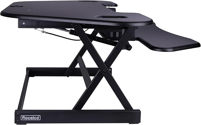Rocelco 46" Height Adjustable Corner Standing Desk Converter