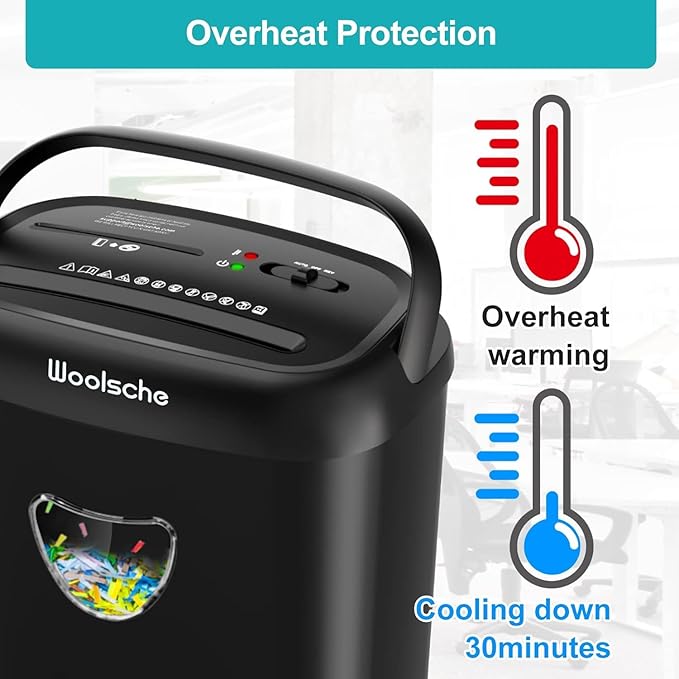 Home Office Paper Shredder, 14-Sheet Cross Cut