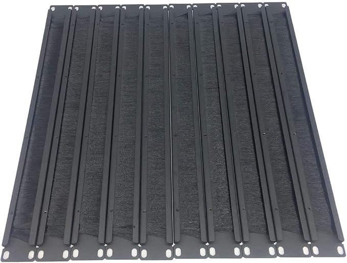 QiaoYoubang 10 Pack 1U Horizontal Rack Mount Cable Management Panel