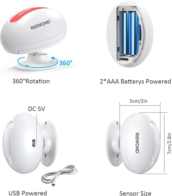 Motion Sensor Door Chime, Wireless Motion Detector Alarm Indoor, Business Entry