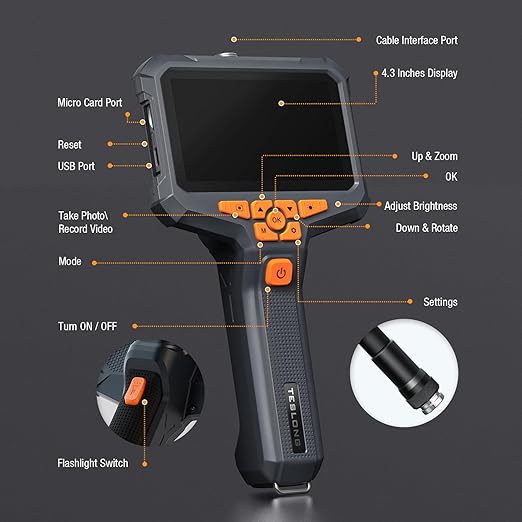 Dual Lens Endoscope Camera