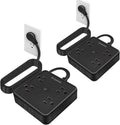 Surge Protector Power Strip 15 ft Cord, Long Power Strip (2 Pack)