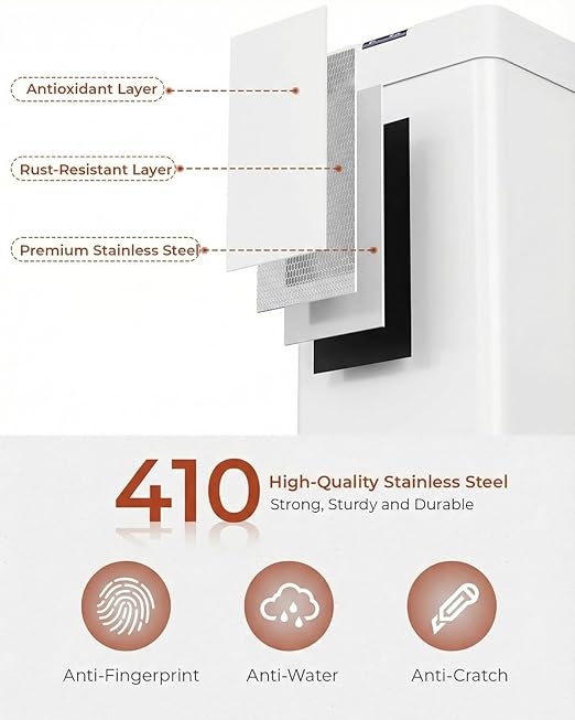 TLSUNNY 16 Gallon Motion Sensor Trash Can, Touchless Automatic Garbage Can