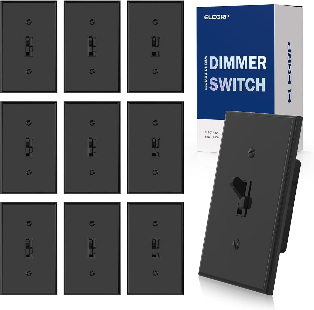 ELEGRP Digital Toggle Dimmer Switch (10 Pack)