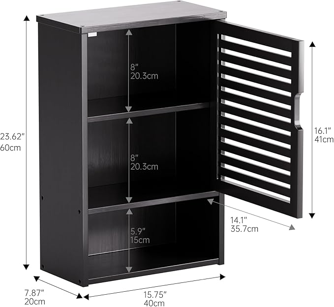 HITNET Bathroom Storage Cabinet Wall Mounted, Hanging Medicine Cabinet