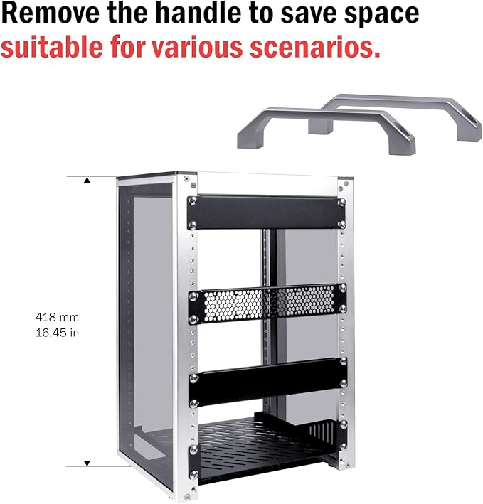 GeeekPi 8U Server Cabinet, 10 inch Server Rack