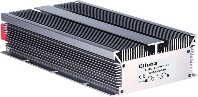 Cllena 24V to 12V Step Down Converter Voltage Regulator 200A 2400W Waterproof