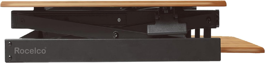 rocelco 46" large height adjustable standing desk converter, view 9