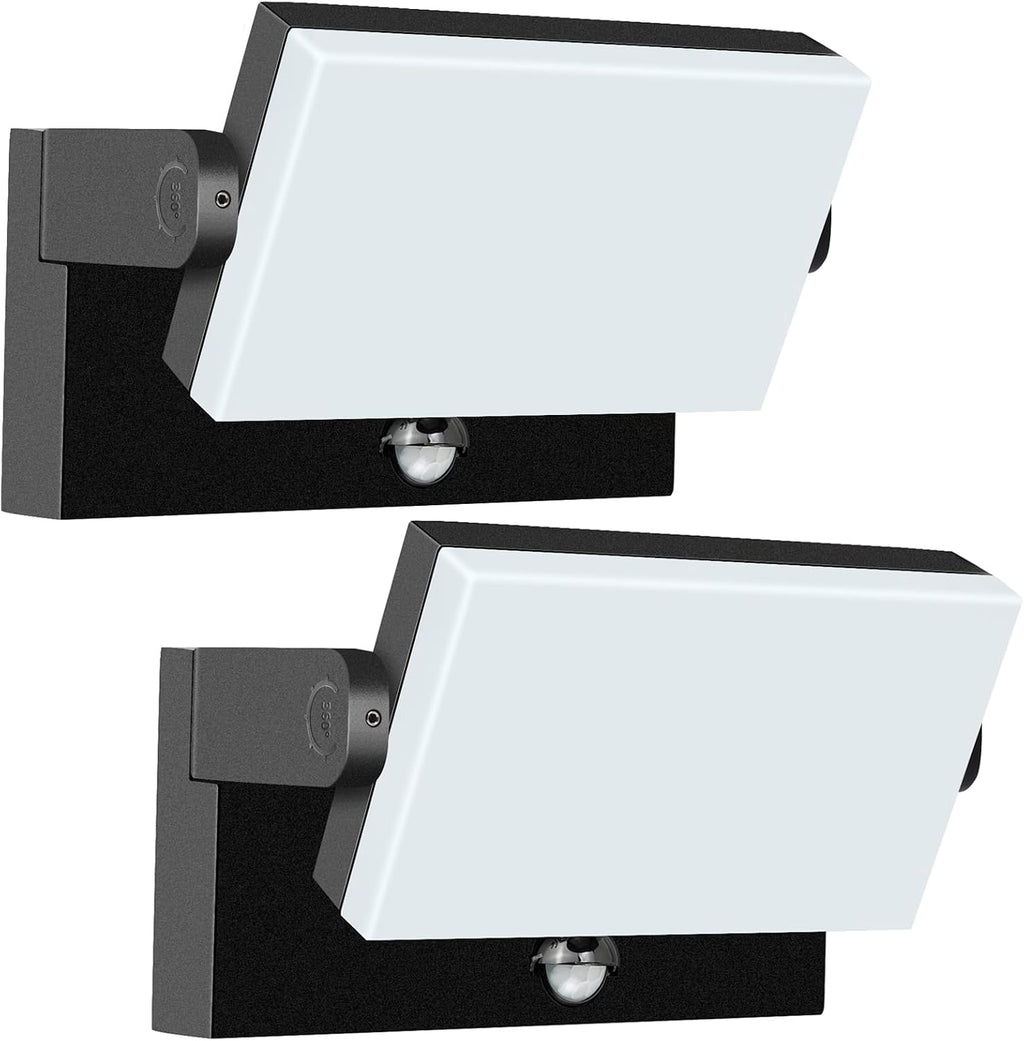 rosykite 40W LED Wall Pack Lights Outdoor Motion Sensor, 360 °Rotation 5000K