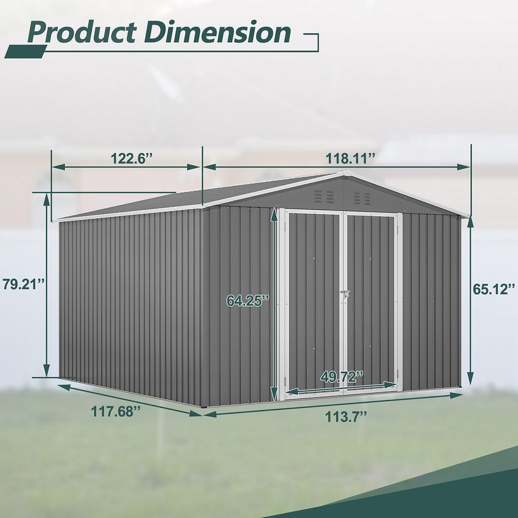 10x10 ft storage sheds & outdoor storage on a desk or shelf