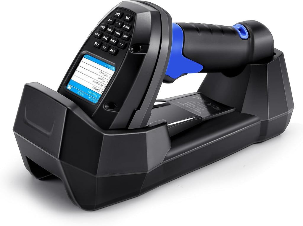 1D 2D Barcode Scanner Wireless, JRHC Portable Inventory Scanner & Data