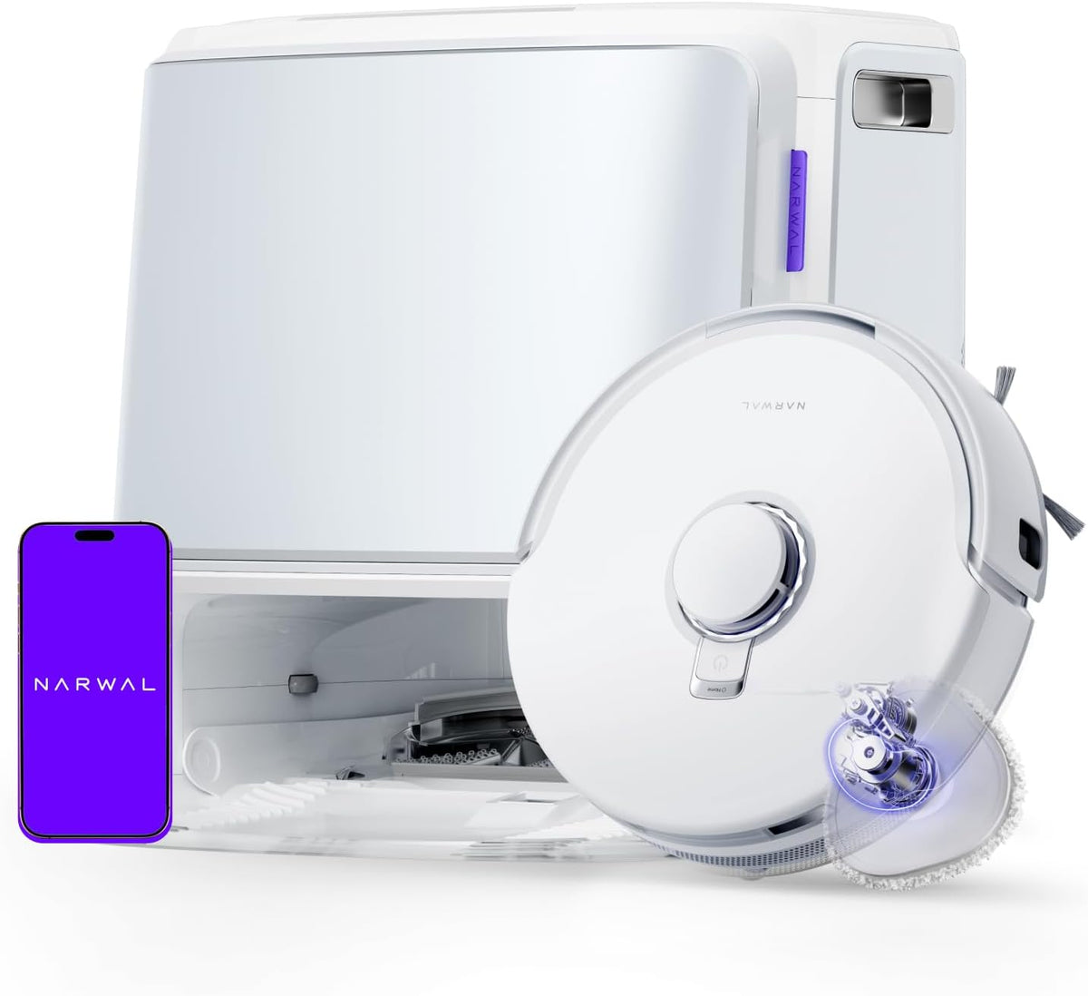 NARWAL Freo Z10 Robot Vacuum and Mop Combo, Tangle Free Robot Mop, 000Pa Suction