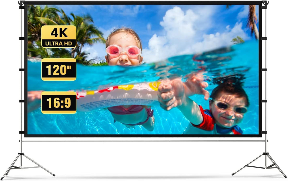 Projector Screen Outdoor, Vamvo Portable Projectors Screen