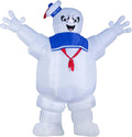 Fun Costumes Ghostbusters Inflatable Stay Puft Marshmallow Man Outdoor Halloween Decoration - LED Lights, Tether Ties, Stakes, Power Cord & Repair Kit 15FT
