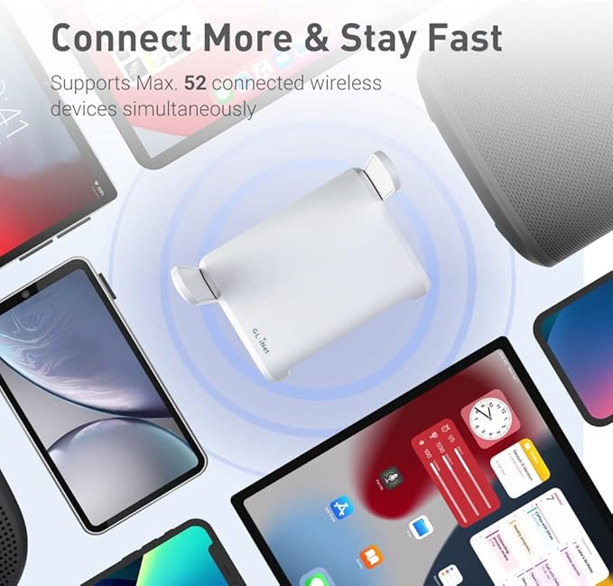 GL.iNet GL-SFT1200 Portable WiFi Travel Router, Mini VPN Wireless Router