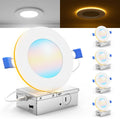 Sunco 4 Inch LED Recessed Lights (4 Pack)