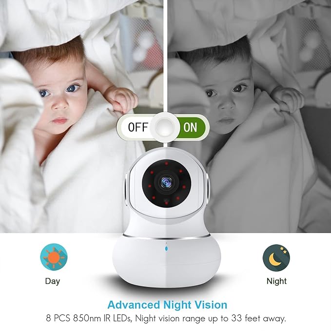litokam Indoor Security Camera 4 Pack, 360° WiFi Cameras