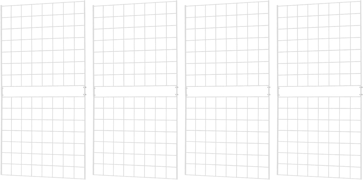 7RiversART Grid Wall Commercial Grade Gridwall Panels – Heavy Duty Grid Panel (Pack of 4)