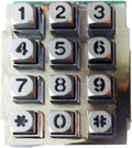 DoorKing 1895-032 DKS Replacement Keypad (Lighted) Silver