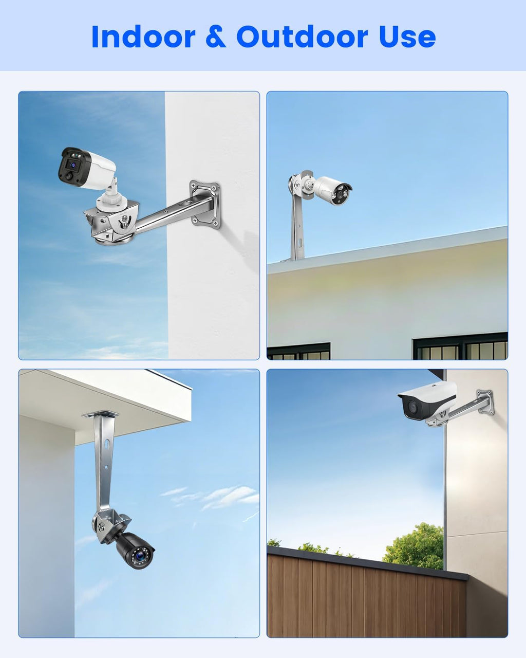 security camera bracket, heavy duty wall mount holder, view 10