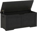 Timberer 39.4" Storage Chest with 2 Safety Hinges, Wooden Storage Trunk