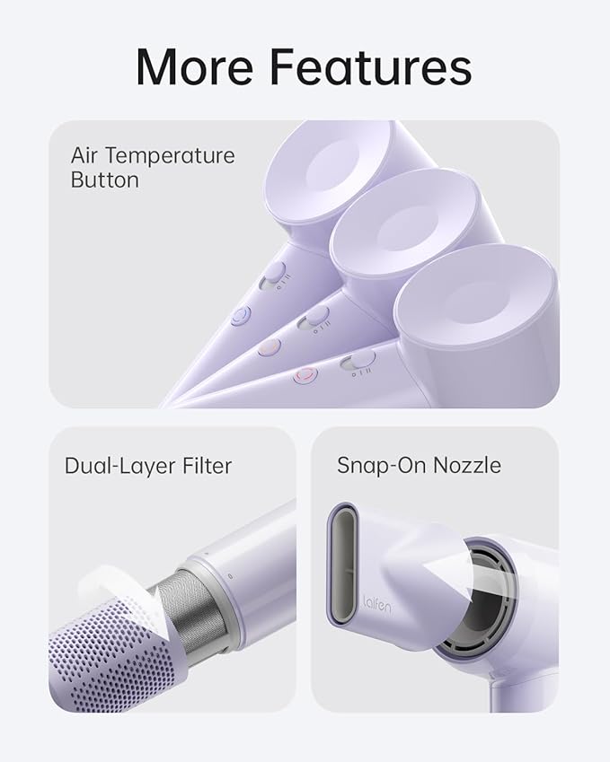 Laifen SE Lite Hair Dryer, Negative Ionic Blow Dryer