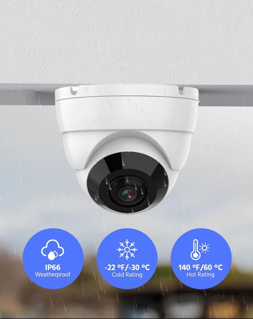 1080p 2mp 180 degree wide angle analog coax showing dimensions