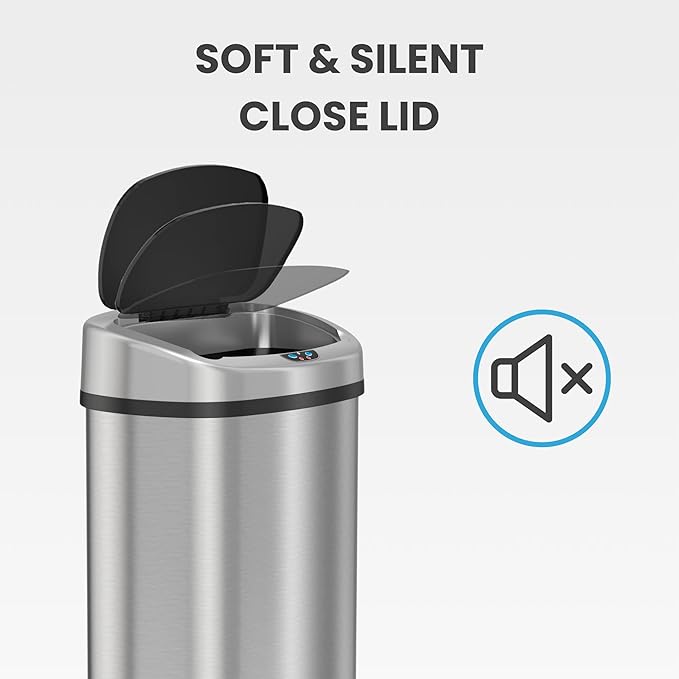 iTouchless 13 Gallon Sensor Kitchen Trash Can