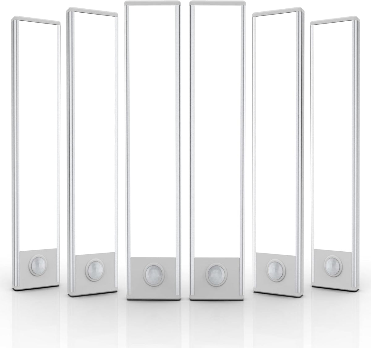 6 Pack Under Cabinet Lights Wireless, 32 LED Motion Sensor Light Indoor Rechargeable Magnetic Closet Lights Battery Operated, Under Counter Lights for Kitchen, Wardrobe, Hallway, Stairs